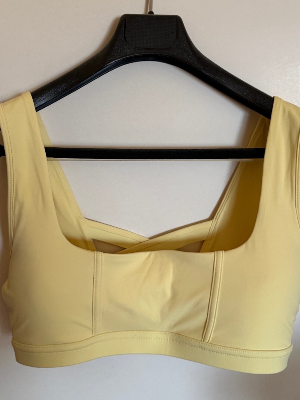POPFLEX Butter Yellow Corset Sports Bra